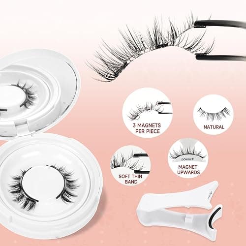 Higu clace Magnetic Eyelashes with Applicator Magnetic Lashes Natural Look Manga Lashes Pestañas Magnéticas Easy to Wear and Remove(DJCX-I) thumbnail 5