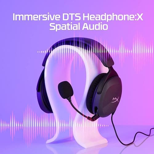 HyperX Cloud Stinger 2 Core – PC Gaming Headset, Lightweight Over-Ear Headset with mic, Swivel-to-Mute mic Function, DTS Headphone:X Spatial Audio, 40mm Drivers,Black thumbnail 4