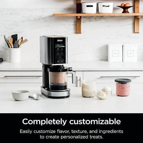 Ninja NC300 CREAMi Ice Cream Maker with (2) Pint Containers & Lids, Silver (Renewed) thumbnail 2