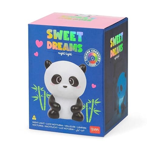 Legami - Luce notturna per Bambini, 4 Colori, Batterie incluse, 20 Ore di Autonomia, 9x11,5 cm, Tema Panda thumbnail 6