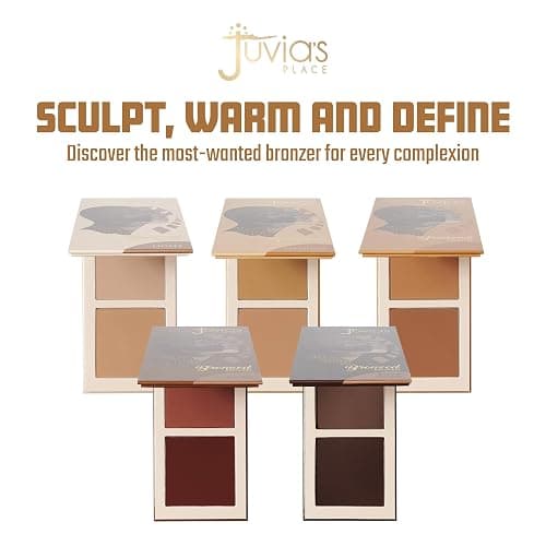 Juvia's Place Bronzed Duo Bronzer Tan - Soft Matte, Contour Powder, Long-Wearing & Buildable Bronzing Powder - Suitable for Tan Skin Tone thumbnail 2