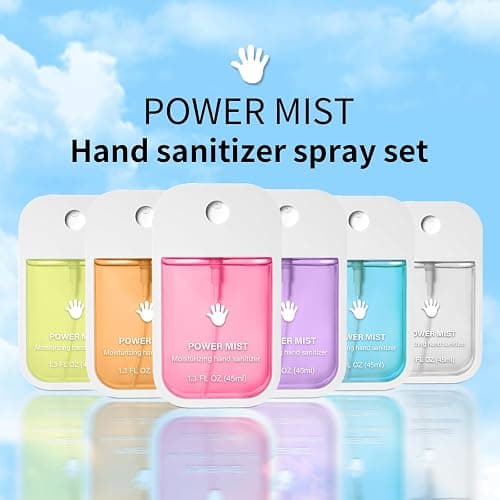 6PCS Flavors Power Mist Hand Sanitizer, Power Mist Hydrating Hand Sanitizer Spray for Adults, Portable Sanitizer Spray, Sanitizer Set for Daily and Travel (1 PC) thumbnail 7