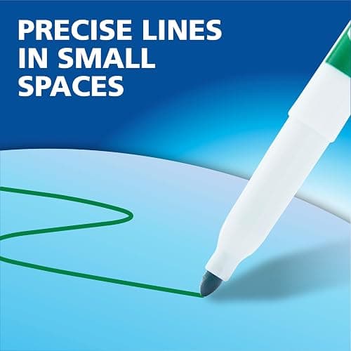 EXPO Dry Erase Markers, Whiteboard Markers with Low Odor Ink, Fine Tip, Assorted Vibrant Colors, 21 Count - 21 Count Assorted thumbnail 7