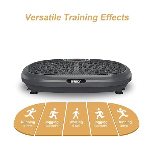 EILISON FitMaxx 3D XL Vibration Plate Exercise Machine - Whole Body Workout Vibration Platform w/Loop Bands - Lymphatic Drainage Machine for Weight Loss, Shaping, Wellness, Recovery thumbnail 6