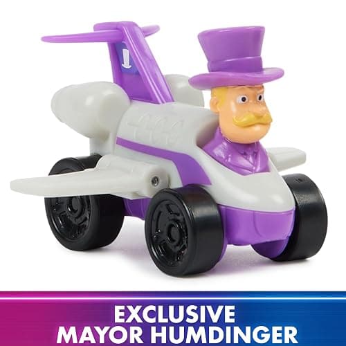 Paw Patrol: The Mighty Movie Toy Vehicle Set- 7 New Cars & Trucks w Exclusive Mayor Humdinger Action Figure-Includes Rubble, Chase, Skye, Zuma, Marshall, Rocky thumbnail 8