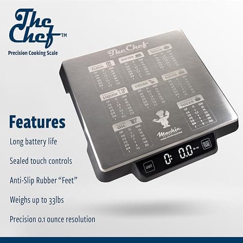Heavy Duty Digital Kitchen/Food Scale – 33lb Capacity, 1g Accuracy, Perfect for Baking, Cooking & Meal Prep! Easy-to-Read with Large Containers. Bonus: Built in Baking Conversions! Restaurant Grade! thumbnail 2