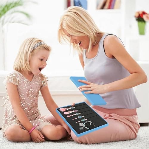 [6 Pcs] Stich Makeup Brush Set & Stich Bracelet, Stich Gifts, Portable Kawaii Makeup Brushes for Powder Eyeshadow Blushes Lips, Adjustable Bracelet Stich Gifts for Girl Women thumbnail 5