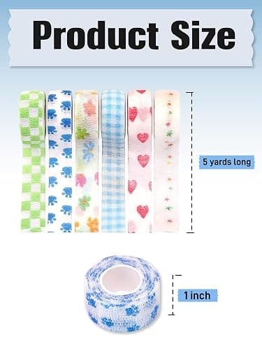Skin Picking Prevention Finger Covers with Self Adhesive Bandage Wrap - Flexible Comfort Anti-Picking Caps for Dermatillomania, Nail Biting & Cuticle Protection thumbnail 3