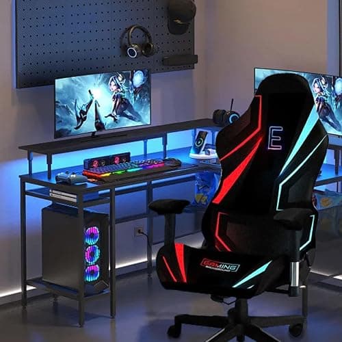 Kitegrese Printed Gaming Chair Slipcover, Cat Scratch Proof Stretchable Game Chair Cover with Arms Cover(G) thumbnail 2