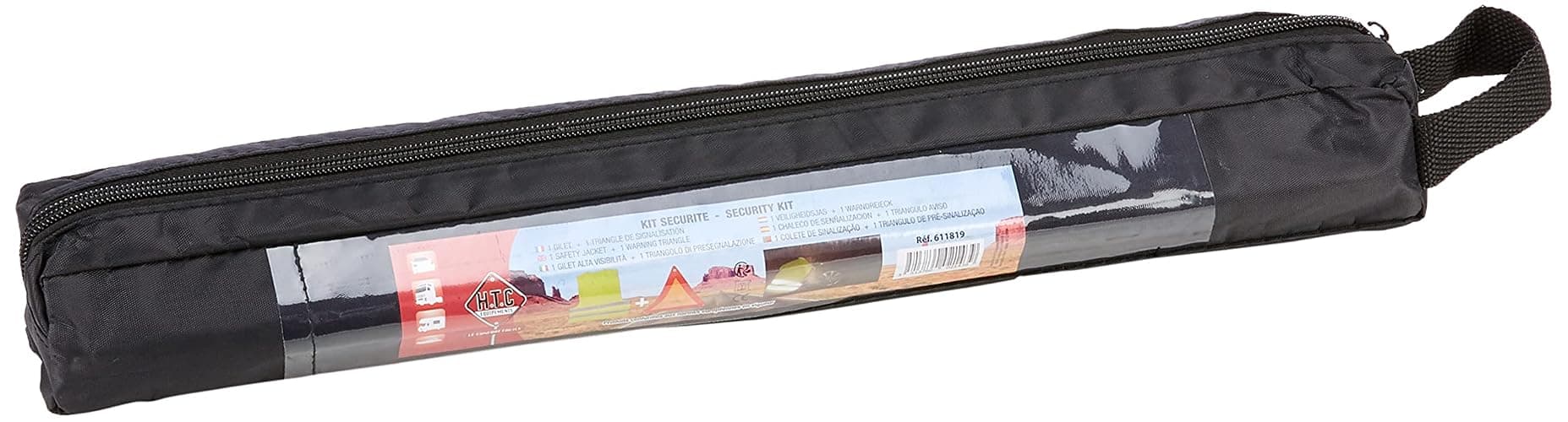 Htc - KIT 1 TRIANGLE SIGNALISATION + 1 VESTE SECURITE DS SAC NYLON thumbnail 2