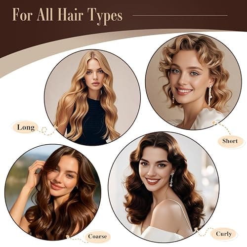 Heatless Curlers, Heatless Curls Overnight Set for Women, Soft Hair Curlers to Sleep In, Jumbo No Heat Hair Curlers Set with Headscarf and Hook for Long Hair (DarkBrown, 4 Packs) thumbnail 6