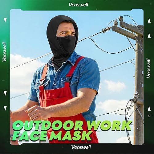 3 in 1 Summer Cooling Balaclava Hood Face Mask with Ear Loops Men Women Sun UV Protection Breathable Full Head Cover thumbnail 6