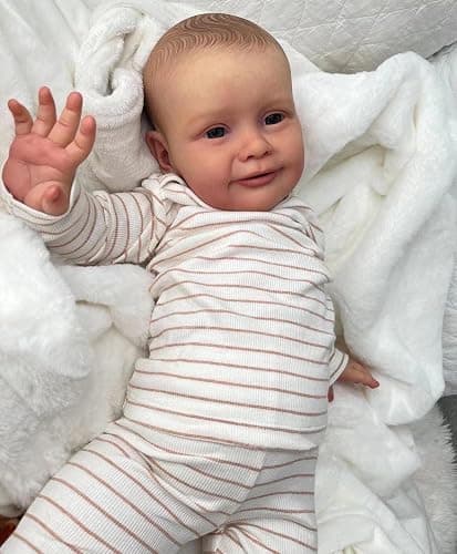 iCradle Lifelike Reborn Baby Dolls 26Inch 68cm Baby Boys Soft Realistic Silicone Newborn Baby Dolls Real Life Weighted Body Vinyl Doll Toy for Kids Age 3+ thumbnail 5