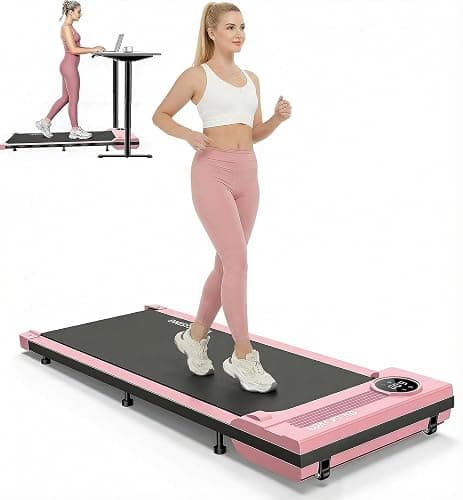 ANCHEER Walking Pads, 2 in 1 Under Desk Treadmill 2.5HP Compact Running Machine with Remote Control, 300lbs Weight Capacity for Home/Gym/Office,Ultra-Quiet, Installation-Free - Image 1