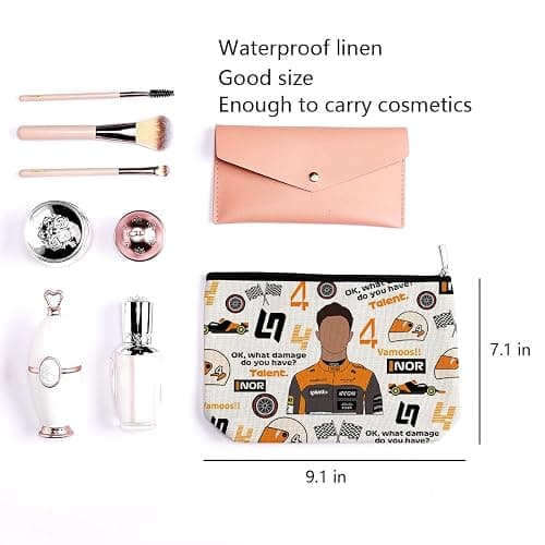 LONGXIN Racing Fans Gifts for Women Girls Makeup Bag Cosmetic Bag thumbnail 3