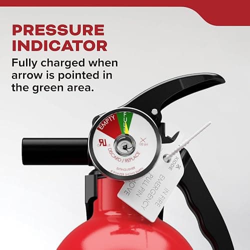 Kidde FA110G Multi Purpose Fire Extinguisher, Wall Mount, for Home/Office/Dorm/Residential, 1A10BC thumbnail 7