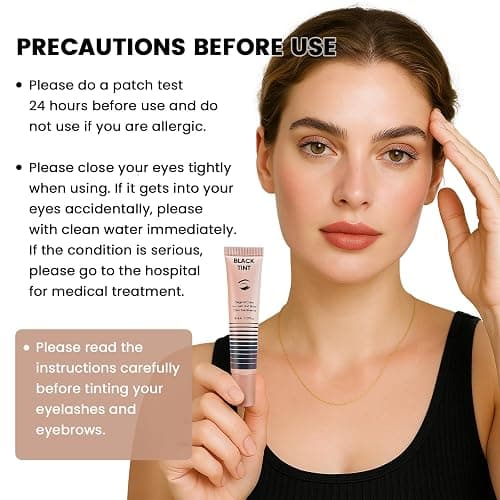 Libeauty Eyelash Tint Kit Instant Eyebrow Black Dye Hair Colour Kit Voluminous Tinting for Lash and Brow Perfect Partner for Lash Perm/Lift/Lamination Treatment thumbnail 2