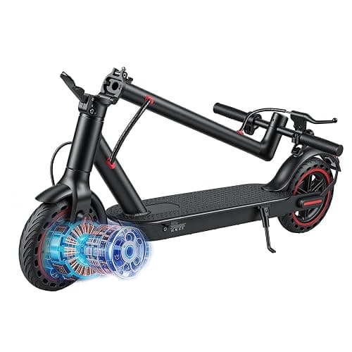 Sypeeot Foldable Electric Scooter for Adults, 25-40 km Range, 8.5 or 10 Inch Tires, Dual Suspension and App Control - Image 1