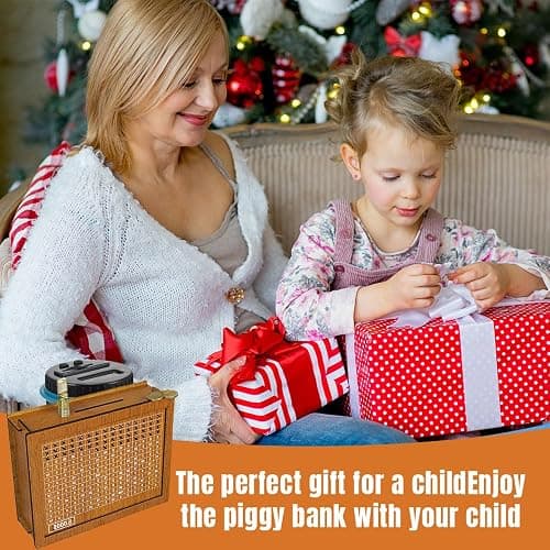 2025 New Cash Vault Wooden Savings Box, 10000 Savings Challenge Box, Wooden Cash Saver Money Box, Wooden Money Saving Challenge Box Cash Saving Box with Money Target and Numbers ($10000) thumbnail 7