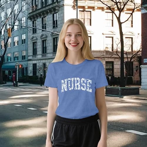 sallrue Nurse Shirt for Women School Registered Nurse Week T-Shirt Nursing Life Tees Tops thumbnail 3