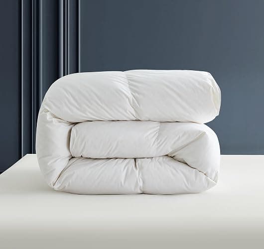 Maple&Stone Feather Down Duvet King Size, All Season Duvet Insert with 8 Corner Tabs, Comforter with 100% Cotton Cover - (White, 106 x 90 Inches) thumbnail 7
