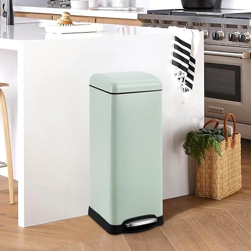 CuisinAid 8 Gallon/30Liter Trash Can, Kitchen Garbage Cans, with Soft-Close Lid, Fingerprint Resistant, Removable Inner Bucket, Foot Pedal, for Home Office Bathroom, Green thumbnail 7