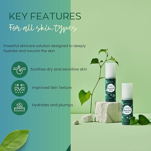 SOQU Calming and Moisturizing Heartleaf Serum - Hydrating and Soothing Serum with Heartleaf Extract, Hyaluronic Acid, Niacinamide for Dry and Sensitive Skin- 50ml / 1.69fl oz - Made in Korea thumbnail 3