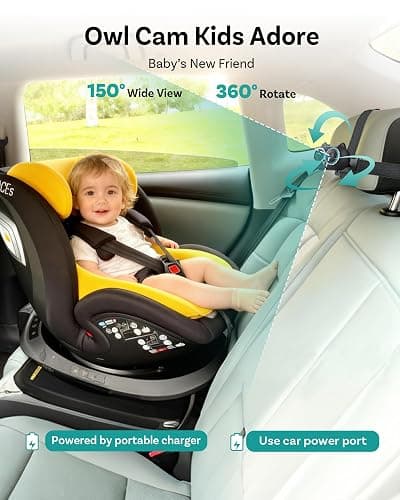 OTTOCAST Cabin Care Car Adapter with Baby Car Camera, Wireless CarPlay Display on CarScreen 2026, Plug-and-Play 1080P HD Rear Seat Baby Monitor, Split Screen Navigation, for Parents & Pet Owners thumbnail 3