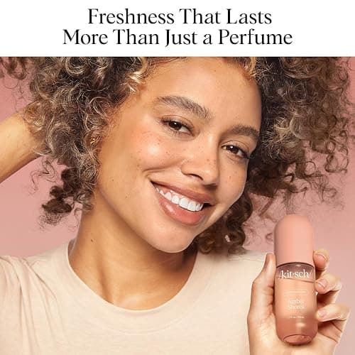 Kitsch Hair Perfume for Women - Amber Shores | Clean, Deodorizing & Patented Odor-Eliminating Technology Hair Spray & Body Mist - Freshen Hair, Body & Pillows - Woody Aquatic Scent - 50mL thumbnail 3