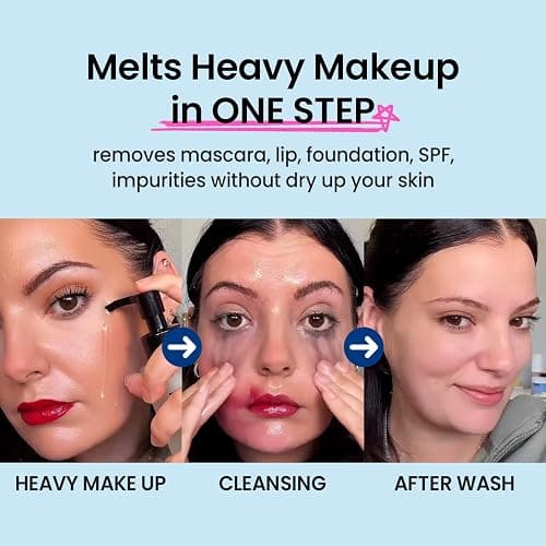coxir ULTRA HYALURONIC CLEANSING OIL, Travel-Size, Korean Facial Cleanser l Blackhead, Makeup Removal with Hyaluronic Acid, Cruelty Free, No Mineral Oil [1.69fl.oz (Pack of 1)] thumbnail 3
