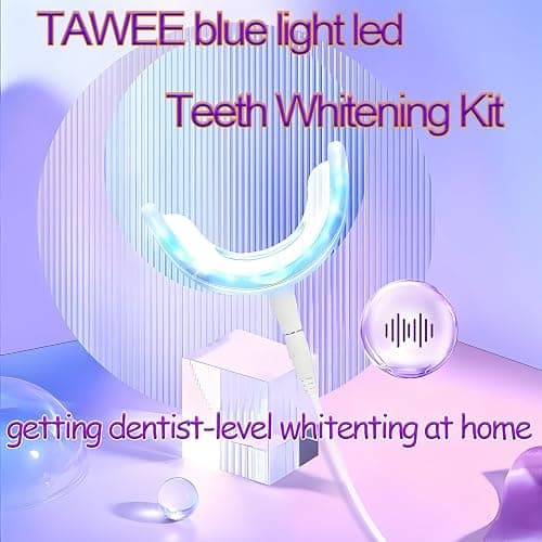TAWEE Teeth Whitening Kit Safe for Sensitive Teeth & Enamel Wired Tooth whitening Accelerator Light with 16 Blue LED Birthday Gifts for Women Men Gum Health thumbnail 8