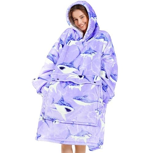 Narecte Cozy Oversized Blanket Hoodie Wearable Blanket Adults Soft Hooded Blanket Hoodie Birthday Gifts for Women Christmas - Image 1