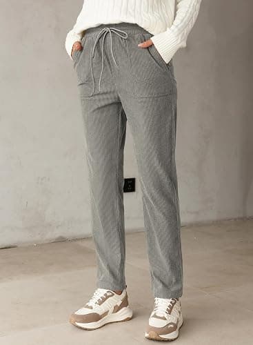 EVALESS Corduroy Pants Straight Leg Pants thumbnail 5