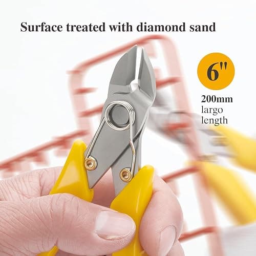 KATA 2Pack Micro Wire Cutters For Electronics Flush cutters, 6 Inch Precision Micro Cutters for Cut Precision Electronics, Jewelry, Soft Copper Wire, Cables thumbnail 5