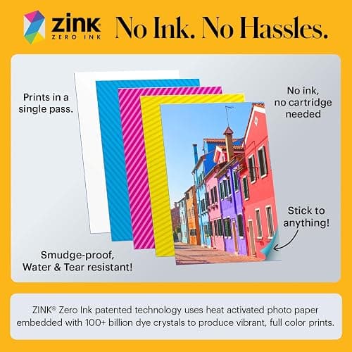 KODAK Step Instant Smartphone Photo Printer, Portable Mini Color Wireless Mobile Printer, Zink 2x3” (5.1x7.5 cm) Sticky-Back Photos, Bluetooth Compatible with iOS & Android Devices, Editing App, Pink thumbnail 5