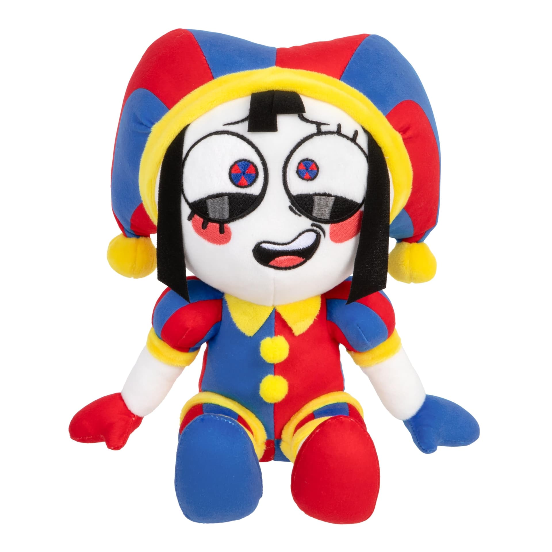 Amazing Digital Circus Large Plush Pomni Figure, 30 CM Figure Made with Premium Materials & Embroidery, Also Available is The Large Size Plush Caine, Collect Them Both - Image 1