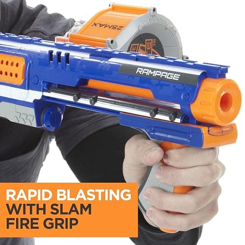NERF Rampage N-Strike Elite Toy Blaster with 25 Dart Drum Slam Fire for Kids, Teens, & Adults (Amazon Exclusive) thumbnail 3