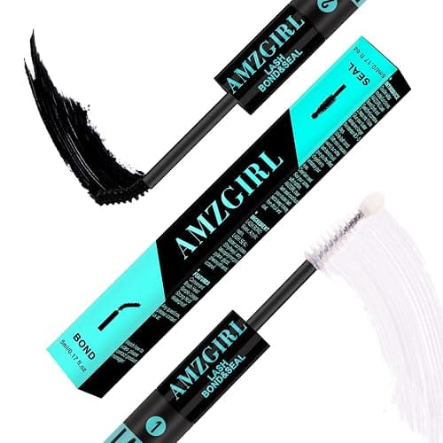 Lash Bond and Seal Eyelash Cluster Glue House of Lash Clusters Mascara Wand Glue 10ml Long Lasting 72 Hours Black Cluster Lash Glue + Lash Seal 2 in 1 Lash Clusters at Home by AMZGlRL(Black) - Image 1