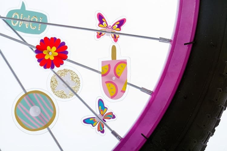 Bike Wheel Spoke Accessories for Kids – Bicycle Decorations & Attachments for Boys & Girls - Party Favors, Goodie Bag Stuffers, Outdoor Toys – Dinosaur, Flower & Butterflies Theme - 36 Pcs thumbnail 2