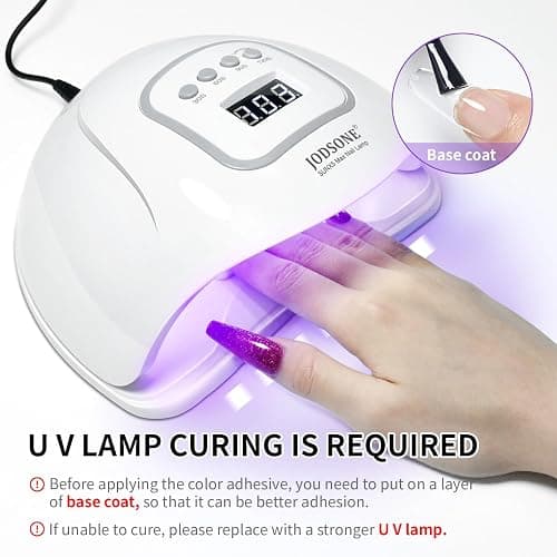 JODSONE 10ml Gel Nail Polish Set 6Colors Black White Red Deep Blue Dark Green Deep Purple All Seasons Neutral Soak Need U V/LED Lamp Curing thumbnail 3