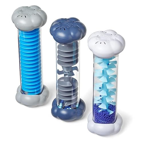 hand2mind Calming Sensory Tubes, Rain Sound Fidget Tubes, Rain Stick Instrument, Toddler Sensory Toys, Calm Down Corner Supplies, Science Classroom Weather Toys, Play Therapy Activities thumbnail 7