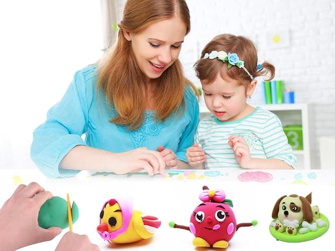 Air Dry Clay 36 Colors, Modeling Clay for Kids, DIY Molding Magic Clay, Toy Gifts for Age 3+ Years Old Boys Girls Kids thumbnail 2