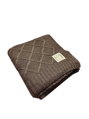 Kaiser 65217391 Wool - Babydecke Strick 100% Merino Wolle, atmungsaktive Babydecke, Ganzjährig, Neugeborene, Kinderwagendecke, Babyschalendecke, Fb. latté thumbnail 5