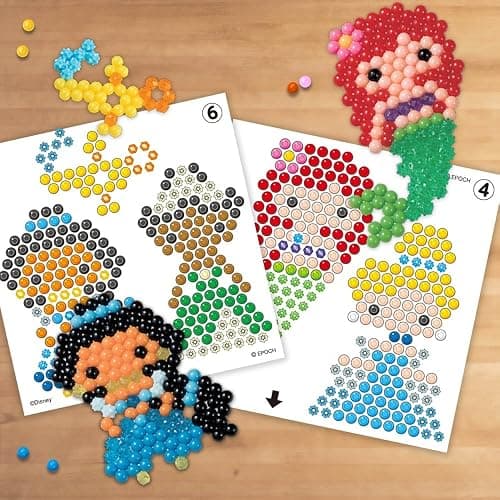Aquabeads Disney Princess Creation Cube, Complete Arts & Crafts Bead Kit for Children - Over 2,500 Beads & Display Stand The Create Belle, Ariel, Tiana, Rapunzel and More, Multicolor (31773) thumbnail 2