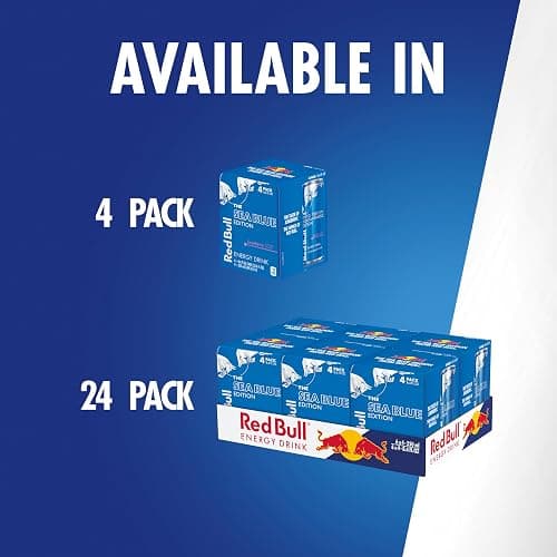 Red Bull Sea Blue Edition Energy Drink, Juneberry, with 80mg Caffeine plus Taurine & B Vitamins, 8.4 Fl Oz, Pack of 8 Cans thumbnail 9