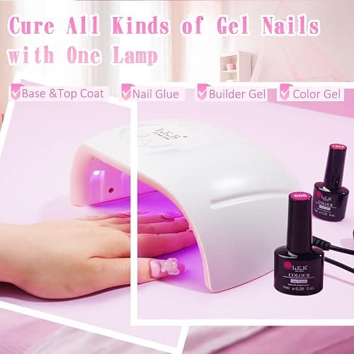Wisdompark UV Nail Lamp, 72W UV Light for Gel Nails with 21 LED Lights Nail Lamp 3 Speed Timer Fast Curing Poly Gel Polish, Professional Manicure Lamps for Home Salon Nail Art Tools thumbnail 3