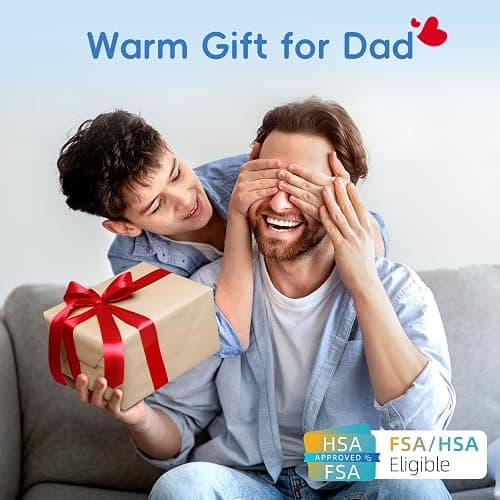 Comfytemp Weighted Heating Pad for Back & Period Cramps, FSA Eligible, Birthday Gifts for Mom Dad Women Men, 2.2lb HSA Electric Heat Pad for Neck Shoulder Pain Relief, 2H Auto-Off Heated Pad, 12x24 thumbnail 7