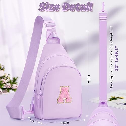 Fystdtote Gifts for Teen Girls Kids | Birthday Gift for 3 4 5 6 7 8 9 10 11 12 13 14 Year Old Girl,Crossbody Sling Bag Backpack Fanny Pack Purse,Cute Trendy Stuff - Lavender,A thumbnail 5