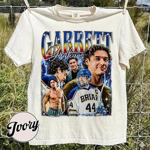 Garrett Graham Bootleg Rap Style Vintage T Shirt, Hockey Romance Tee Black thumbnail 3