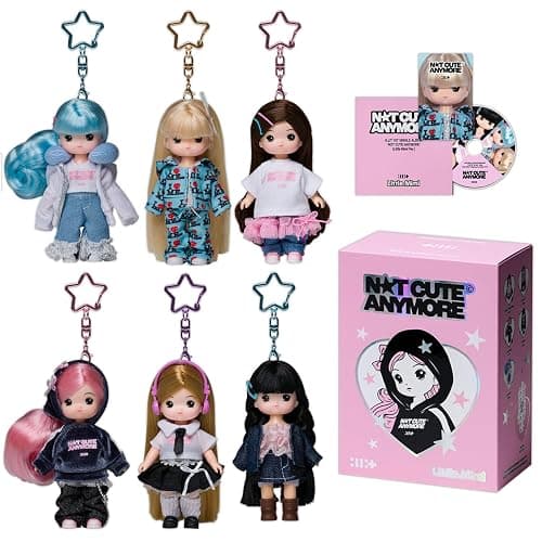1st Single Album NOT CUTE ANYMORE Little Mimi ver. / Random ILLIT Little Mimi Doll Key Ring Chain + Mini R + Photocard + Gift - Image 1